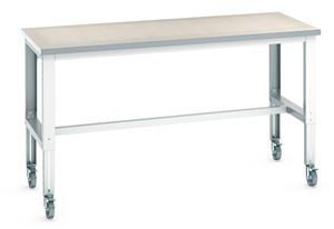 Cubio mobile HD Bench 2000x900 Height adjusts Lino Top Mobile Frame Benches Engineers Industrial Production 39/41004144 Cubio mobile HD Bench 2000x900 Height adjusts Lino Top.jpg